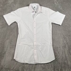 Pineapple Palaka Hawaii Shirt Boy's Small White Short Sleeve‎ Button-Up Casual